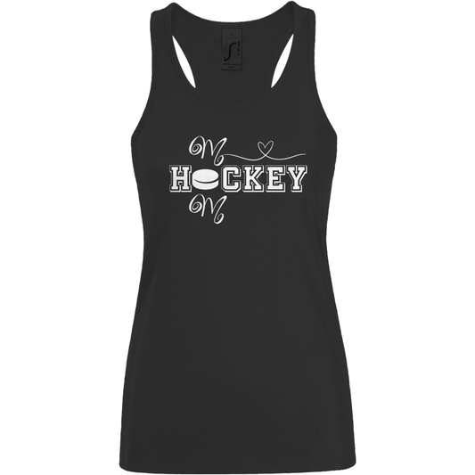 Ladies Tank Top HOCKEY MOM HEART