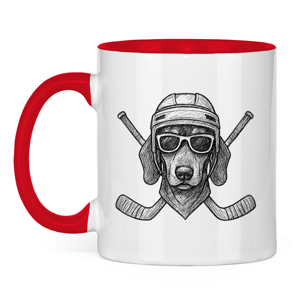 Tasse zweifarbig COOL HOCKEYDOG