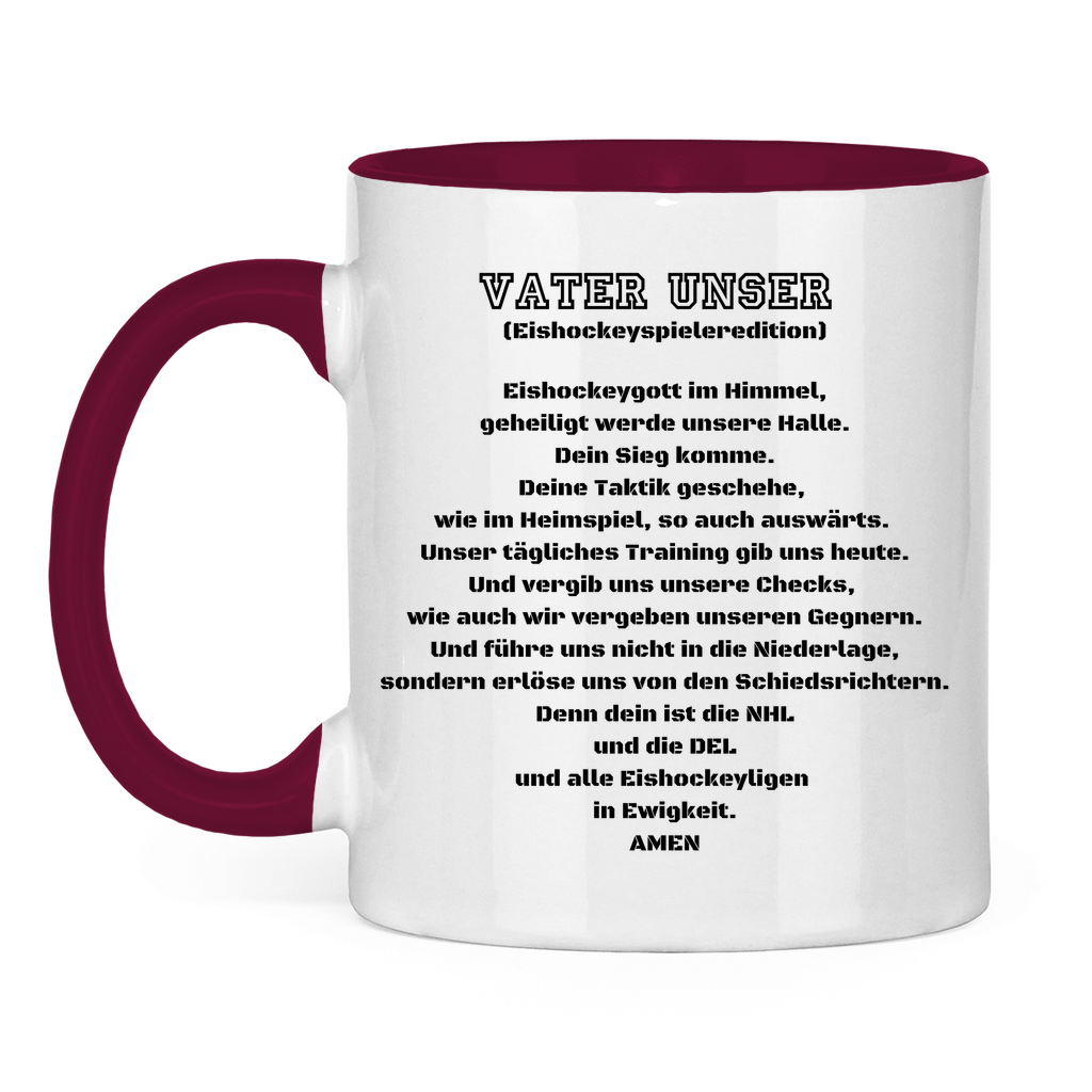 Tasse zweifarbig VATER UNSER SPIELER