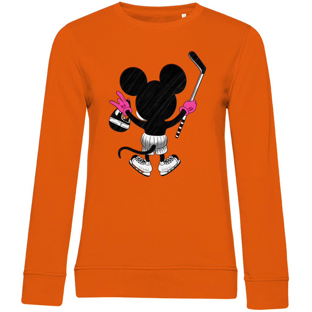 Ladies Sweatshirt HOCKEYMOUSE PINK