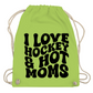 Turnbeutel I LOVE HOCKEY & HOT MOMS