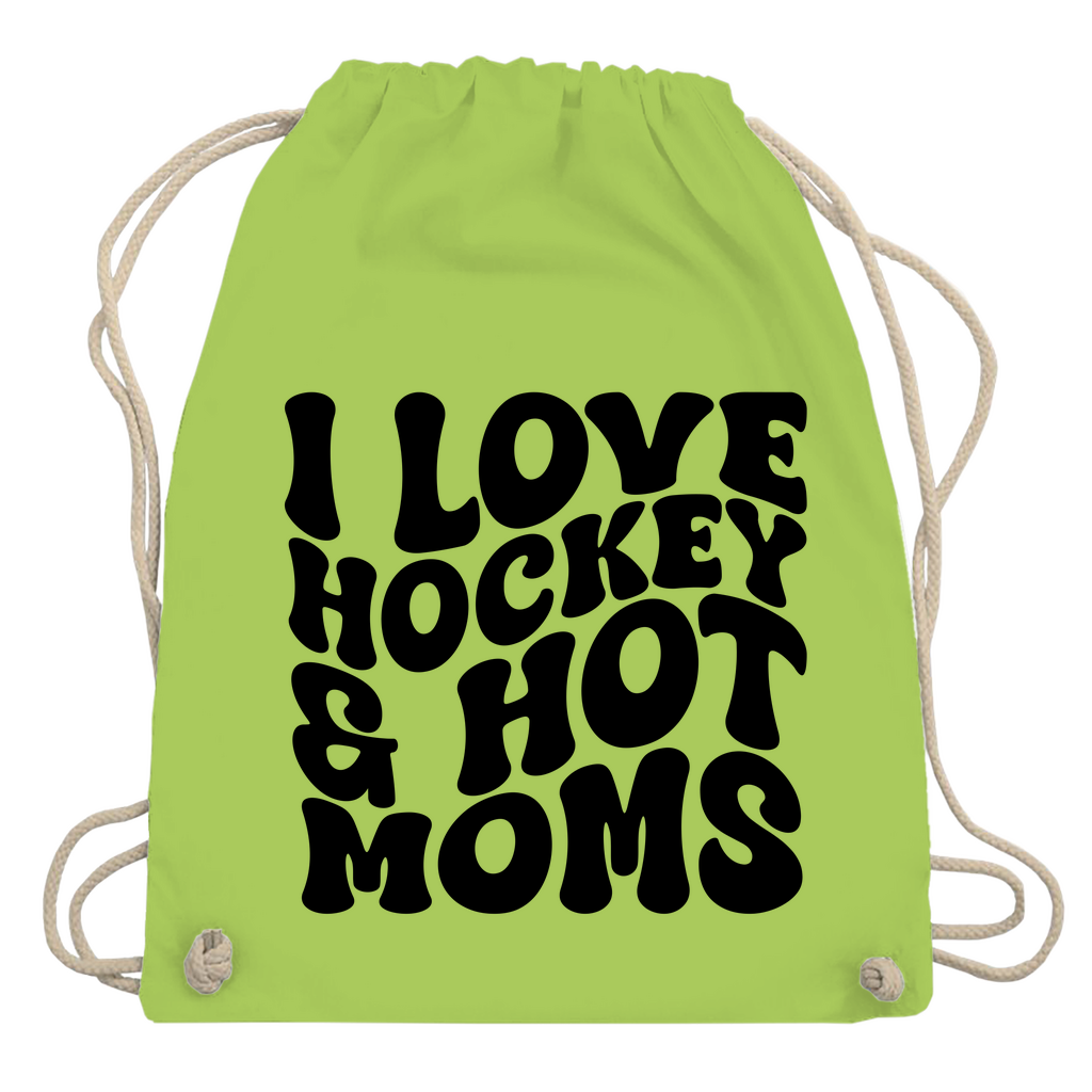 Turnbeutel I LOVE HOCKEY & HOT MOMS