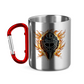 Edelstahltasse BURNING MASK