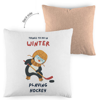 Kopfkissen zweifarbig PINGU HOCKEY