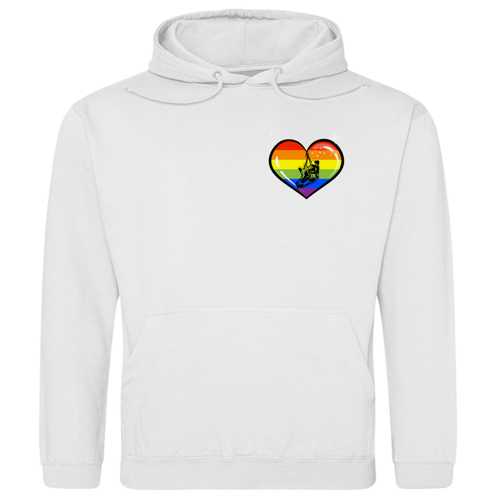 Unisex Hoodie RAINBOW SKATE HEART