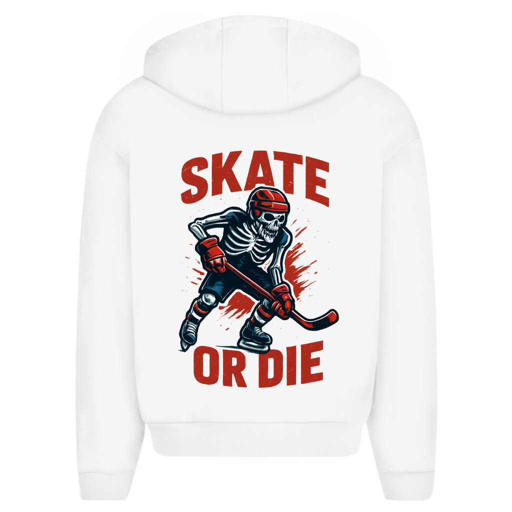 Oversize Zipper HALLOWEEN SKATE OR DIE (front&back)