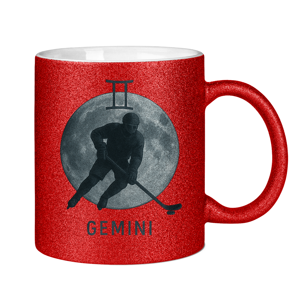 Glitzertasse STERNZEICHEN GEMINI / ZWILLING