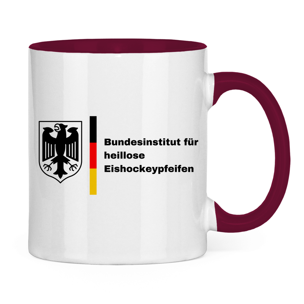 Tasse zweifarbig BUNDESINSTITUT PFEIFEN