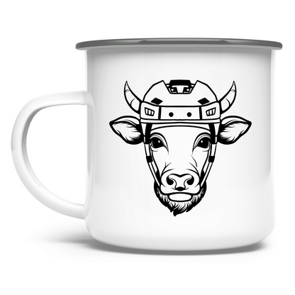 Emaille Tasse HOCKEYKUH