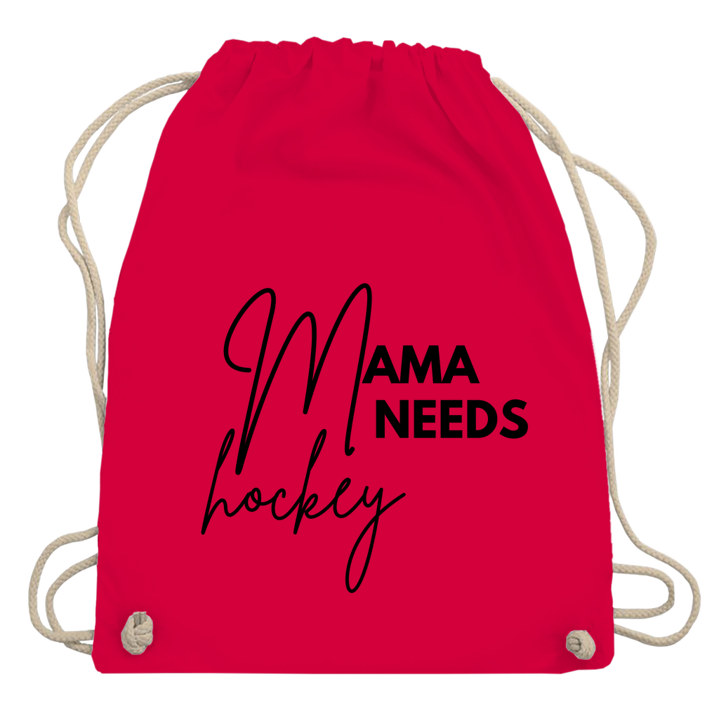 Turnbeutel MAMA NEEDS HOCKEY