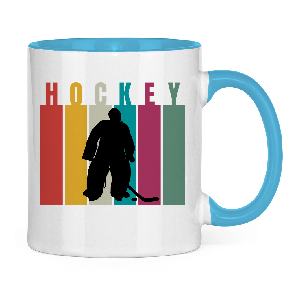 Tasse zweifarbig COLOURFUL HOCKEY GOALIE