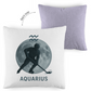 Kopfkissen zweifarbig STERNZEICHEN AQUARIUS / WASSERMANN
