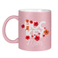 Glitzertasse HOCKEYMOM FLOWERS