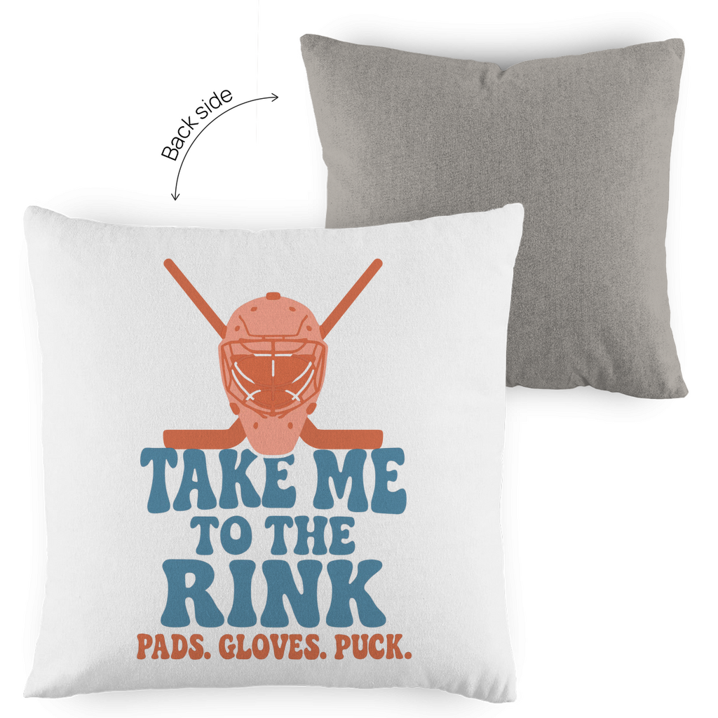 Kopfkissen zweifarbig TAKE ME TO THE RINK GOALIE