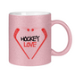 Glitzertasse HOCKEYLOVE STICKHEART