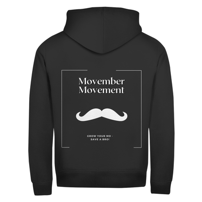 Unisex Zipper GROW YOUR MO (back)