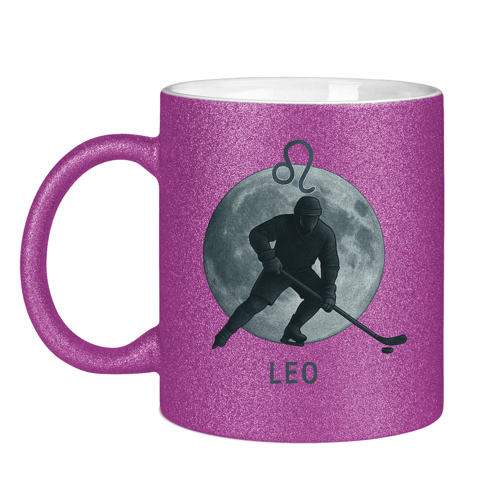 Glitzertasse STERNZEICHEN LEO / LÖWE