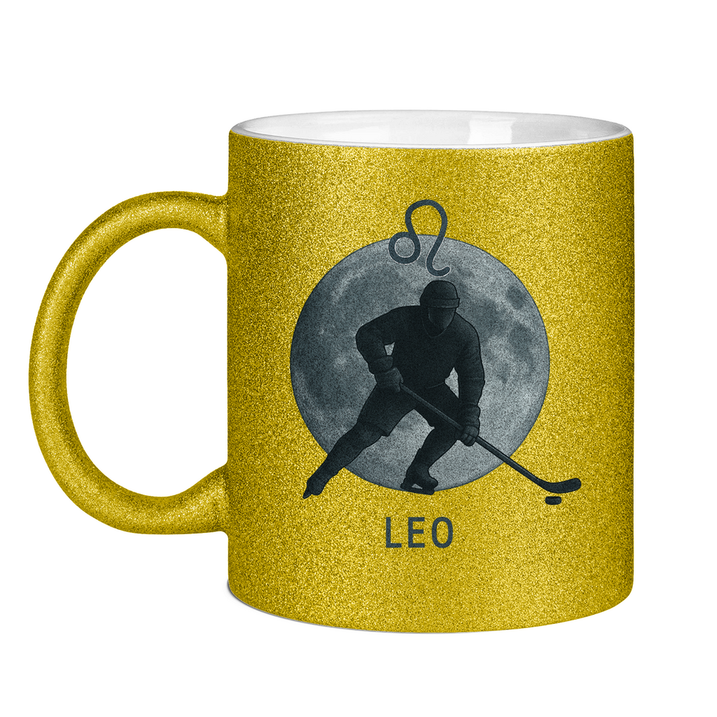 Glitzertasse STERNZEICHEN LEO / LÖWE