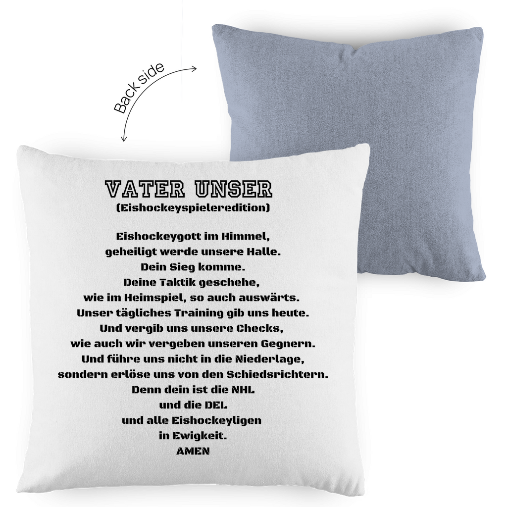 Kopfkissen zweifarbig VATER UNSER SPIELER