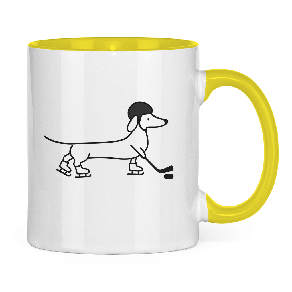 Tasse zweifarbig HOCKEY DACKEL