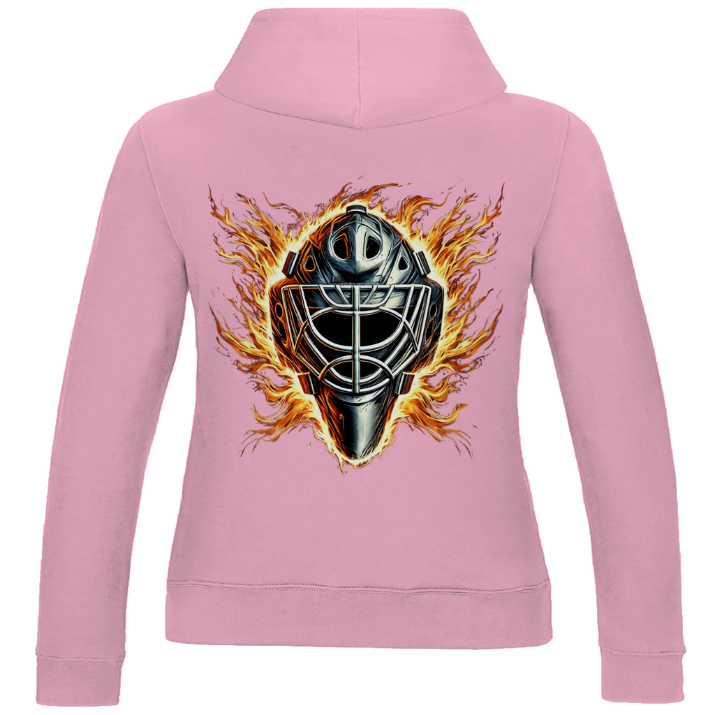 Ladies Hoodie BURNING MASK (back)