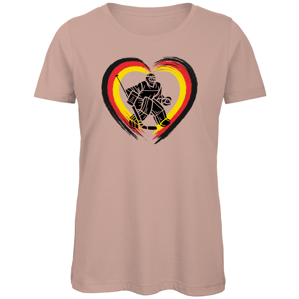 Ladies T-Shirt HEART GERMANY GOALIE