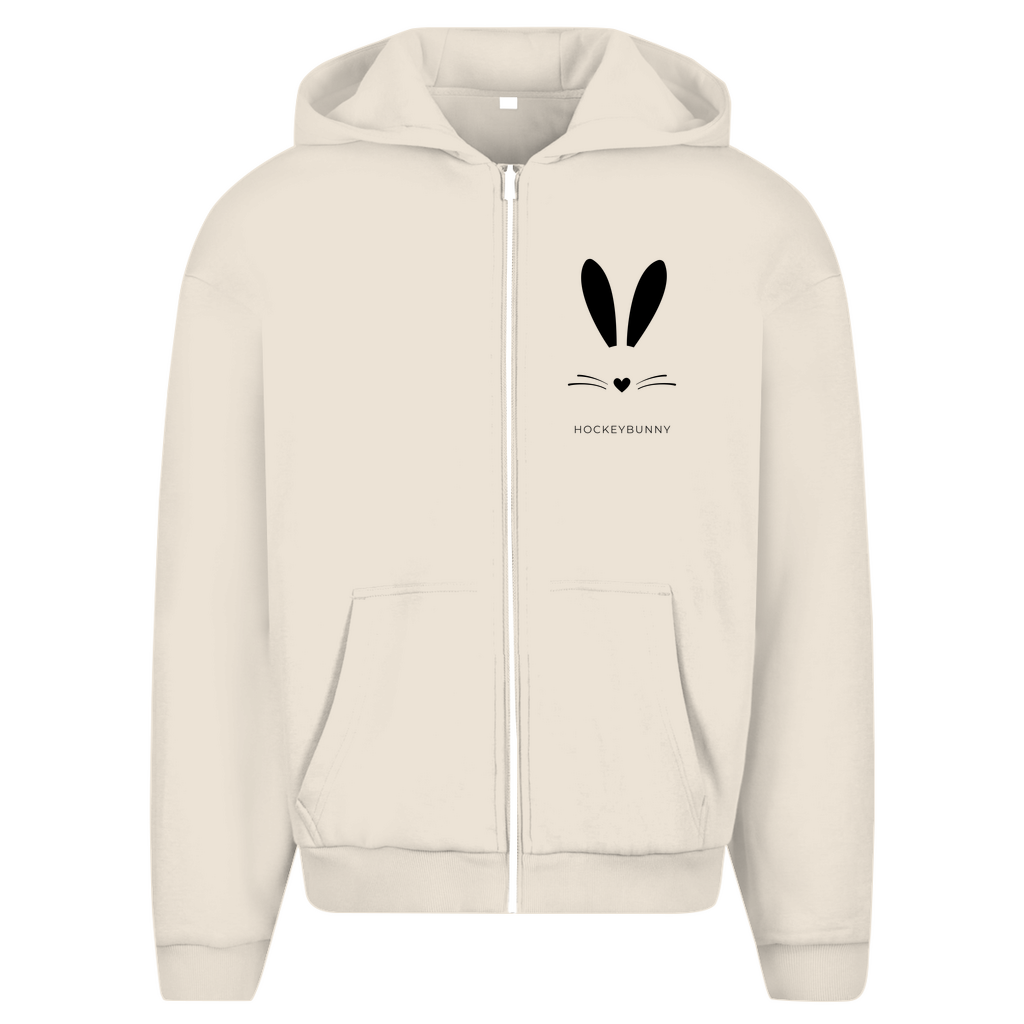 Oversize Zipper HOCKEYBUNNY (front&back)