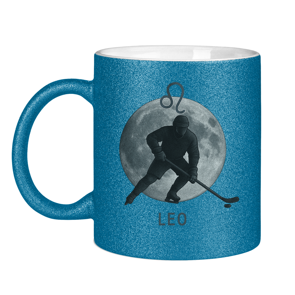 Glitzertasse STERNZEICHEN LEO / LÖWE