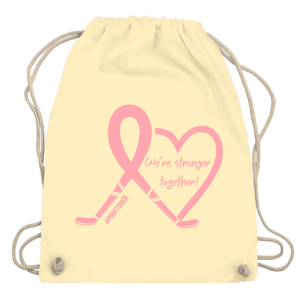 Turnbeutel PINKTOBER STRONGER TOGETHER