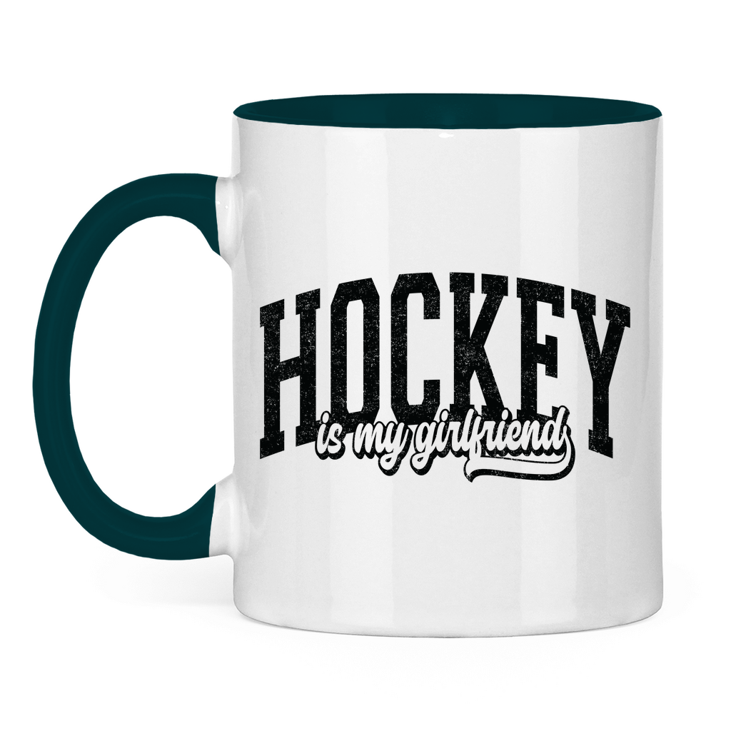 Tasse zweifarbig HOCKEY IS MY GIRLFRIEND