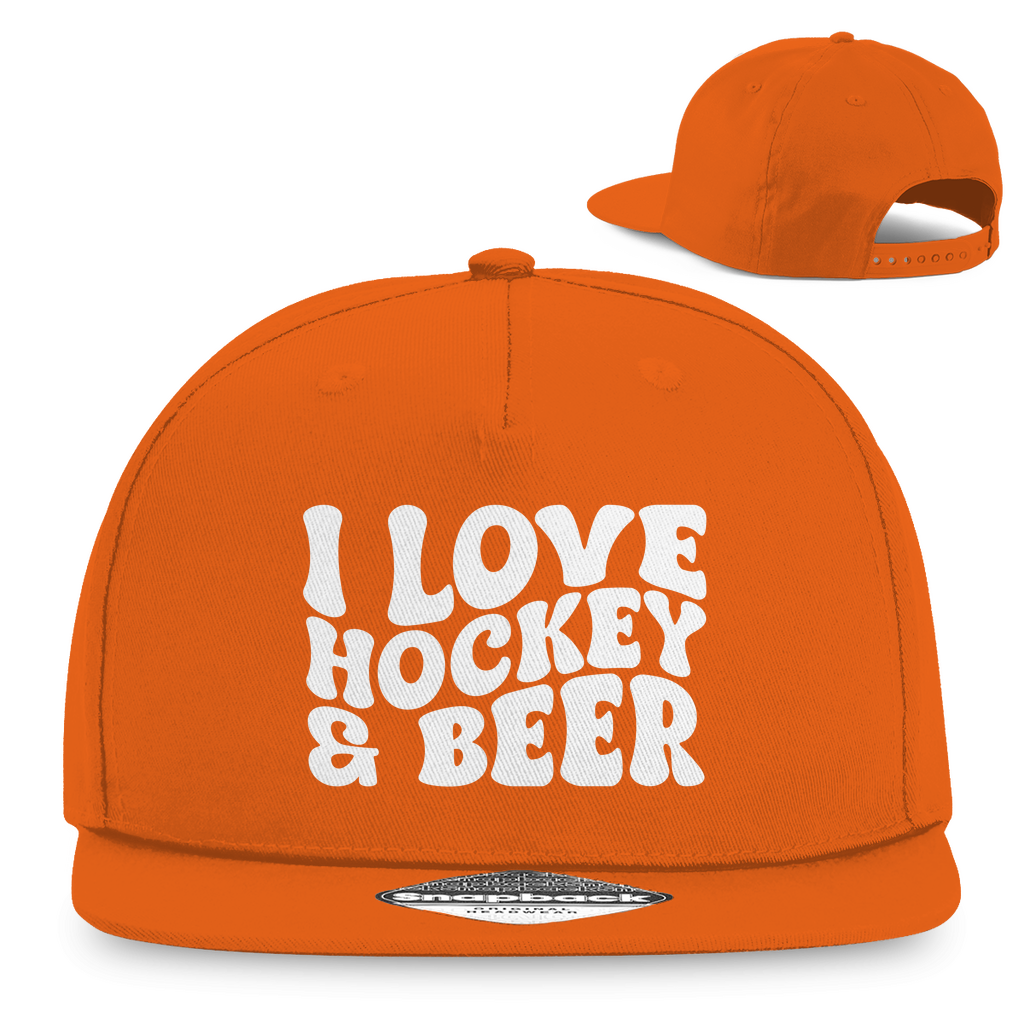 Snapback I LOVE HOCKEY & BEER