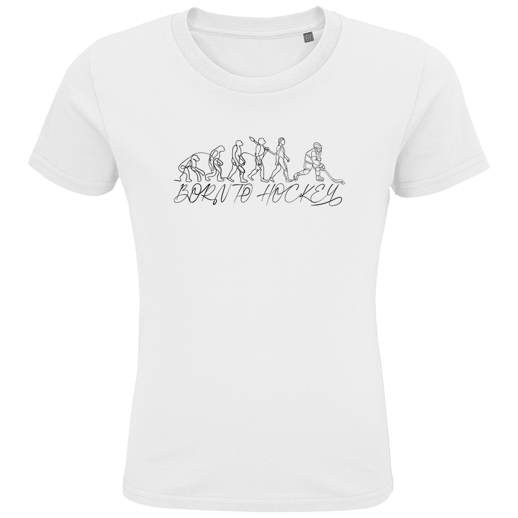 Kids T-Shirt BORN TO HOCKEY EVULUTION