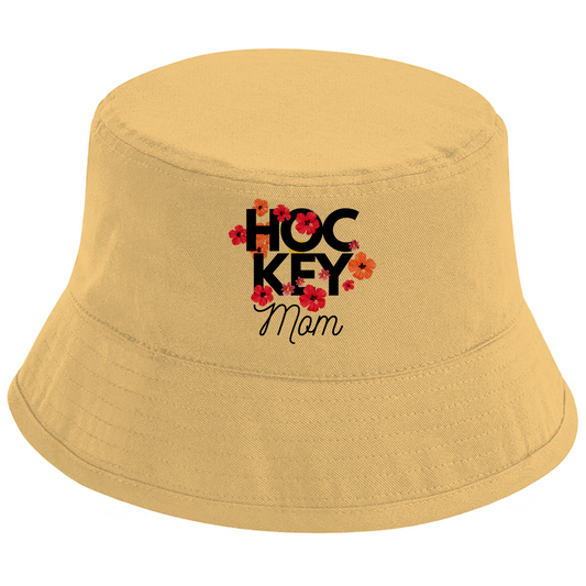 Bucket Hat HOCKEY MOM FLOWERS
