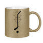 Glitzertasse HOCKEYSTICK MODERN