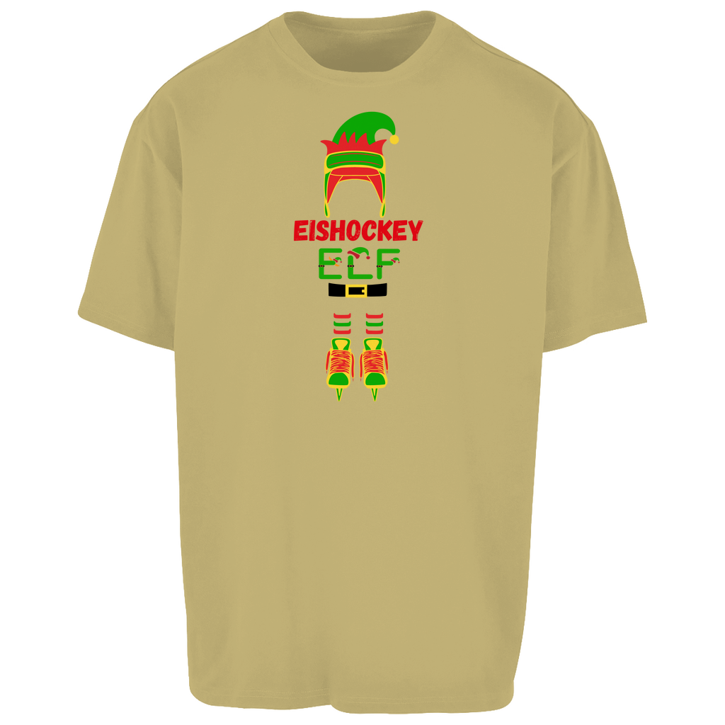 Oversize T-Shirt HOCKEY ELF - personalisierbar -