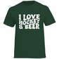 T-Shirt I LOVE HOCKEY & BEER