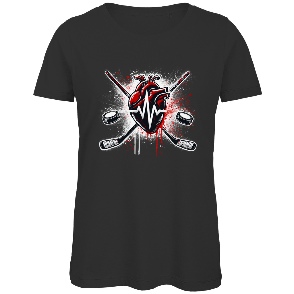Ladies T-Shirt HOCKEY HEARTBEAT