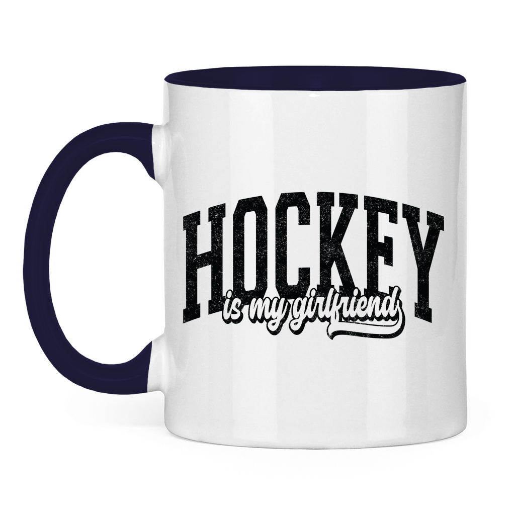 Tasse zweifarbig HOCKEY IS MY GIRLFRIEND