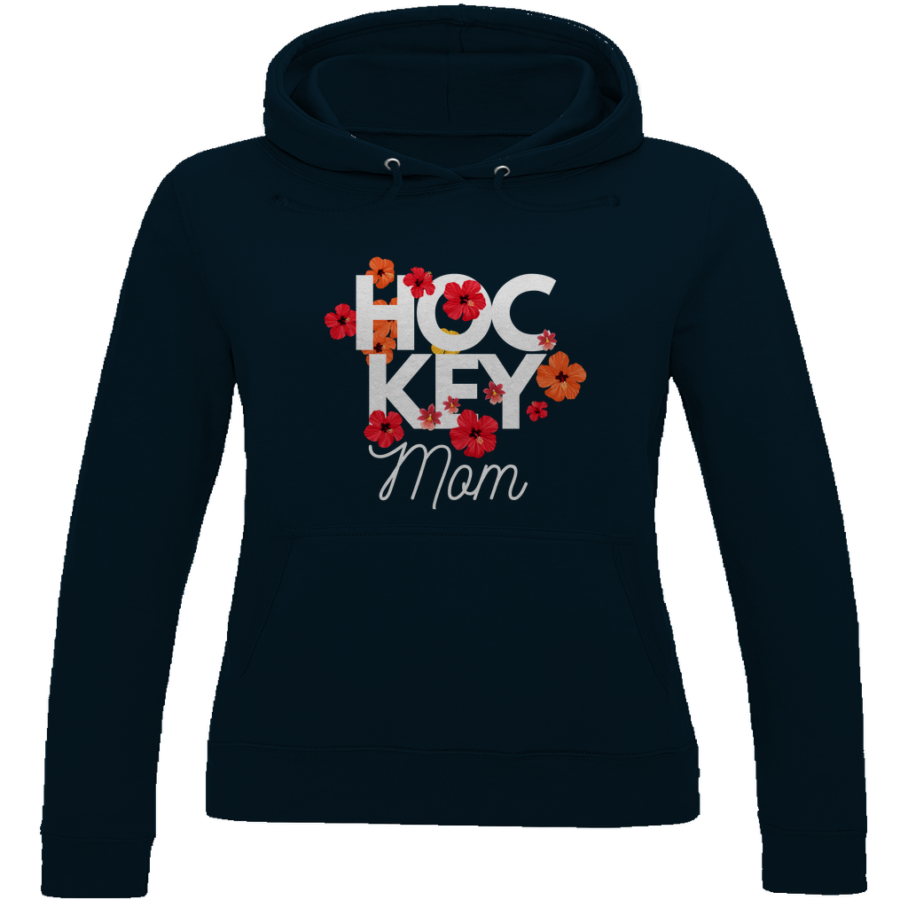 Ladies Hoodie HOCKEYMOM FLOWERS