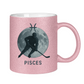 Glitzertasse STERNZEICHEN PISCES / FISCH