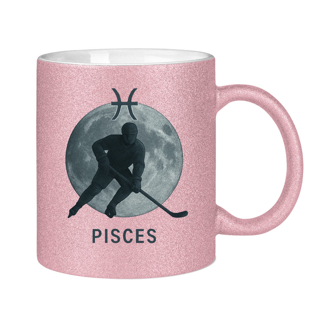 Glitzertasse STERNZEICHEN PISCES / FISCH