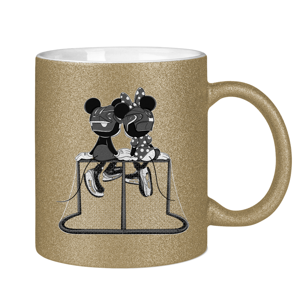 Glitzertasse MOUSE COUPLE