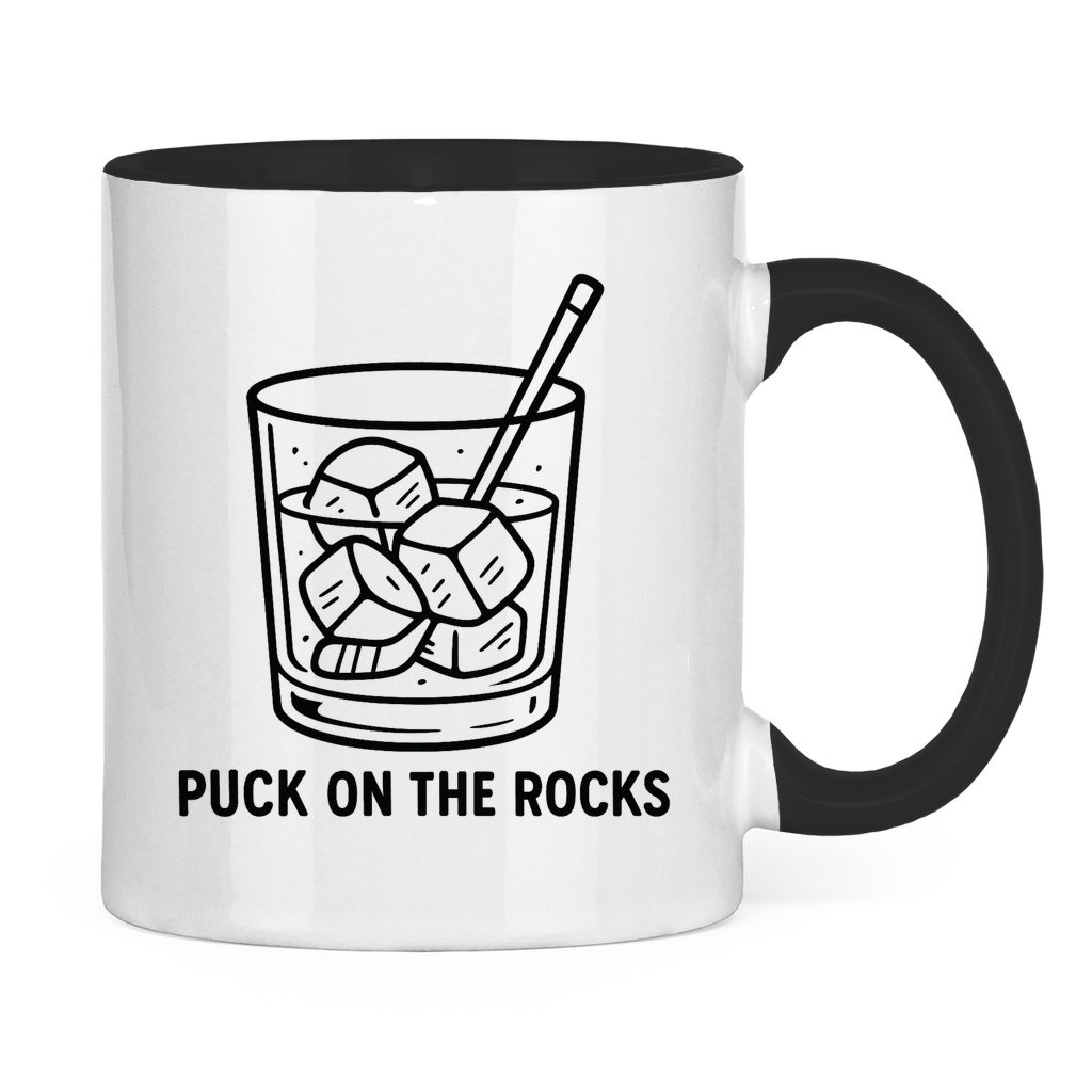 Tasse zweifarbig PUCK ON THE ROCKS
