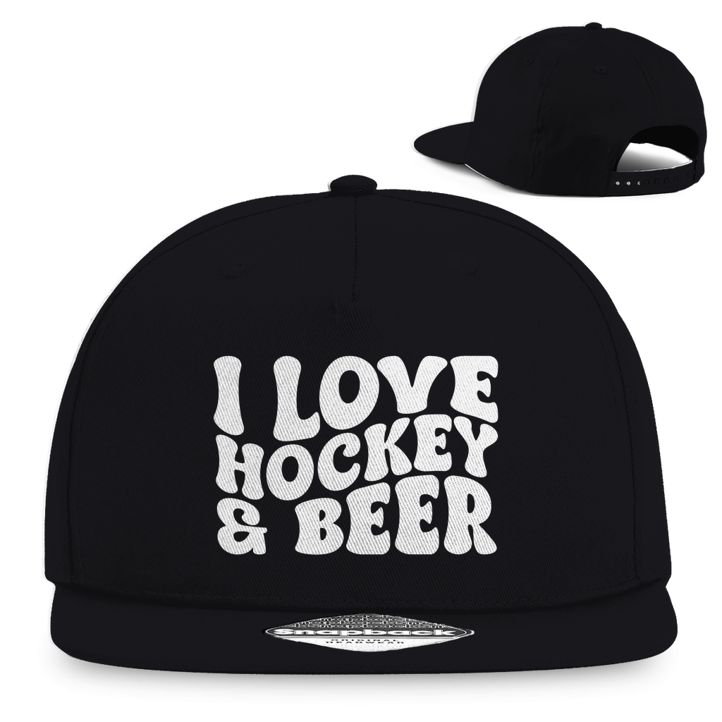 Snapback I LOVE HOCKEY & BEER