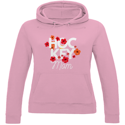 Ladies Hoodie HOCKEYMOM FLOWERS