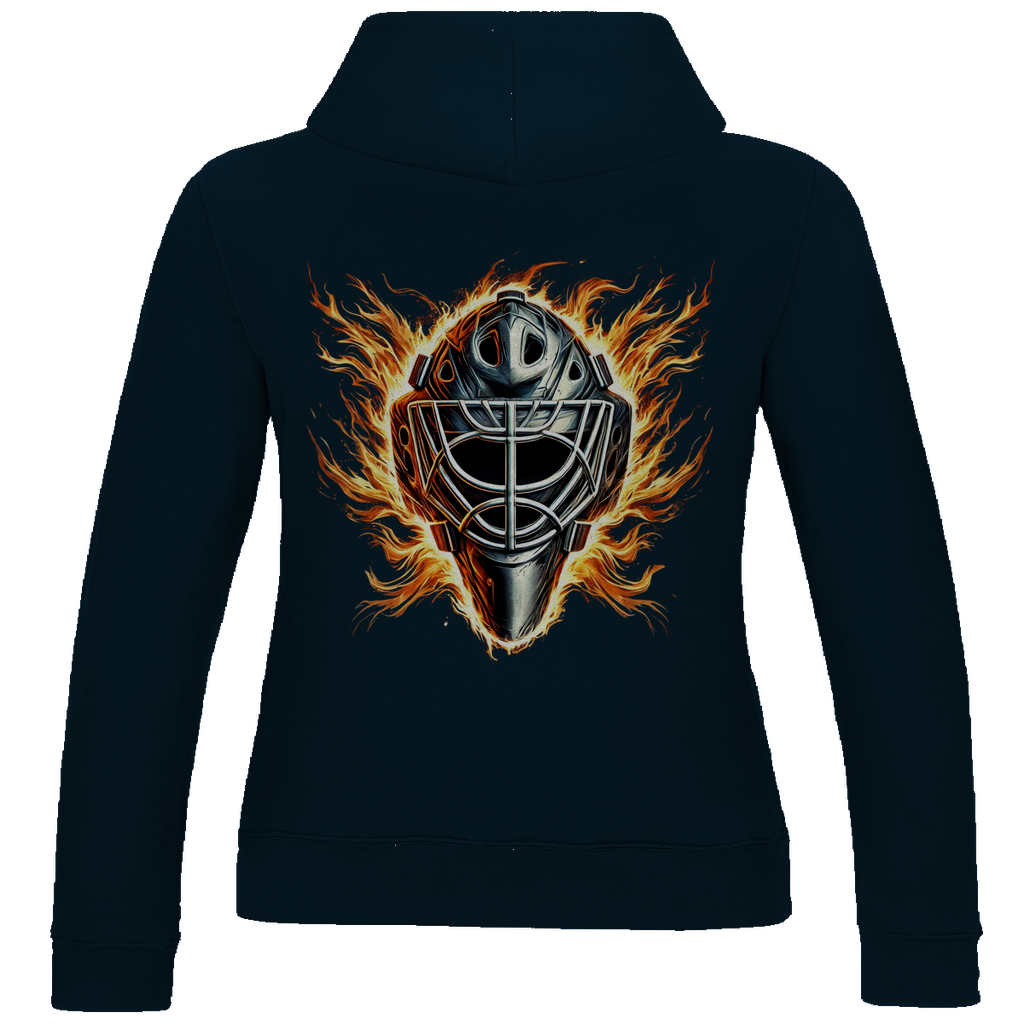 Ladies Hoodie BURNING MASK (back)