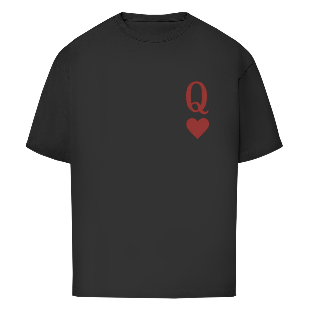 Oversize T-Shirt HOCKEY HERZKÖNIGIN (front&back)