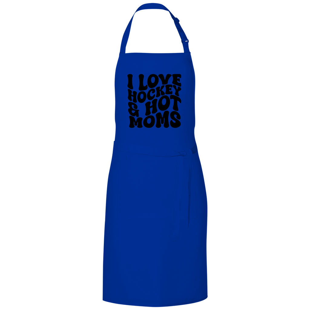 Grillschürze I LOVE HOCKEY & HOT MOMS