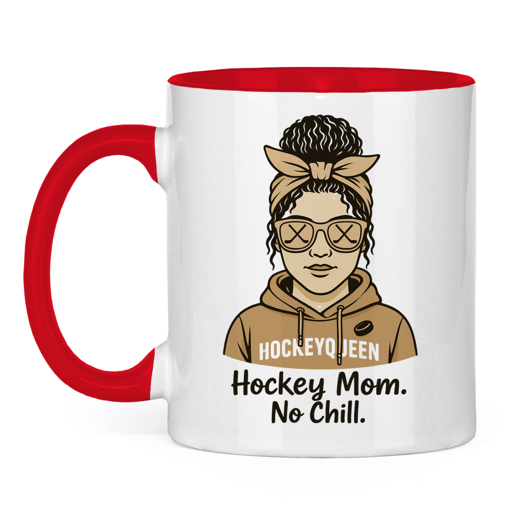 Tasse zweifarbig HOCKEY MOM - NO CHILL