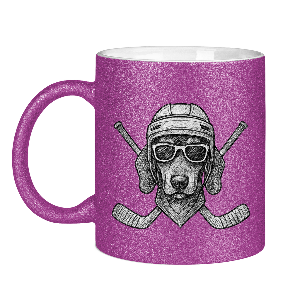 Glitzertasse COOL HOCKEYDOG